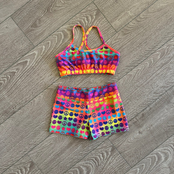 Trendy Trends, Peace and Hearts Ombre Neon Set, YM Child 7 - Final Sale