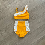 Jo+Jax, Sweet Top and Sweet Trunks Set in Tangerine, YM Child 8/10