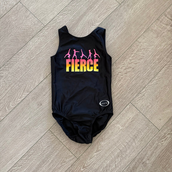 Ozone, Feelin' Fierce Leotard in Black, YL - Final Sale