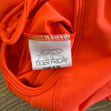 Tiger Friday, Bombshell Jumpsuit in Firebird Orange, CXL Child 10/12