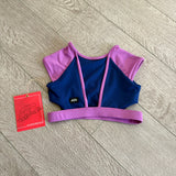 Tiger Friday, Short & Sweet Crop Top in Purple Plume, CXL Child 10/12