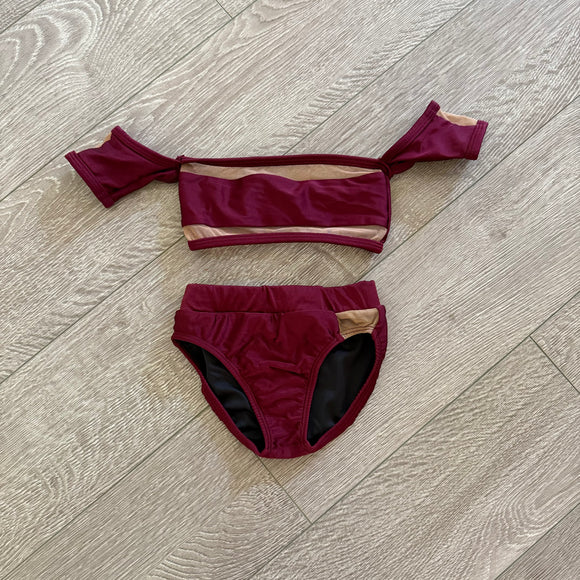 AA Dance, Sugar Candy Set in Wine Red, CS Child 5/6 - Final Sale