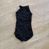 Five Dancewear, Open Back Mesh Detail Leotard in Black, Child 8/9 - Final Sale