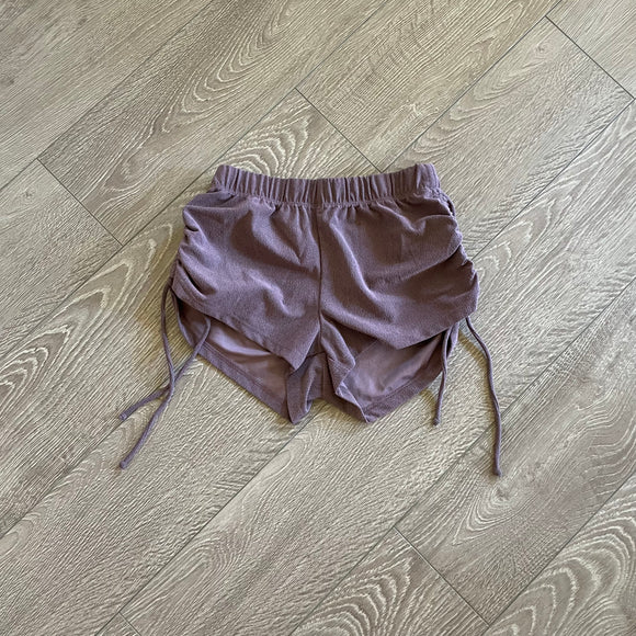 Five Dancewear, Airbrush High Tied Shorts in Purple, PA 12/14