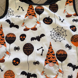 Anchor Activewear, Mesh Back Halloween Bats and Skulls Leotard, CM Child 6/8 - Final Sale