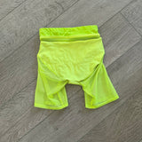 AA Dance, Blossom Mesh Bikeshorts in Neon Yellow, CL Child 8/9 - Final Sale