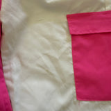 Pocket Cargo Hip Hop Jogger Pants in Pink and White, Child 8 - Final Sale