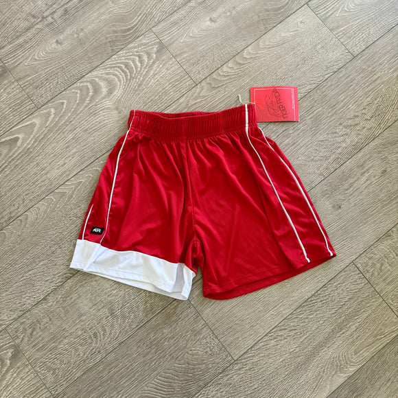 Tiger Friday, Over It Shorts in Cardinal Red White, AXS Women's 0/2