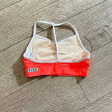 Five Dancewear, Boss Bra in Neon Orange and White, YM Child 5/6 - Final Sale