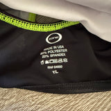 Ozone, Open Back Flip At Any Moment Leotard in Ombre Neon Green, YL - Final Sale