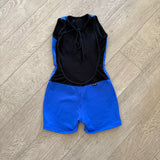 Jo+Jax, Open Back Unitard Bikeshorts in Royal Blue, AS Women's 2/4 - Final Sale