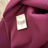 Five Dancewear, Ribbed Shorts in Plum Purple, AS Women's 2/4 - Final Sale