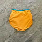 Tiger Friday, Pinup Briefs in Caribbean Yellow and Blue, CXL Child 10/12 - Final Sale