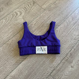 Five Dancewear, Brooklyn Bra in Eggplant Purple, YL Child 7/8