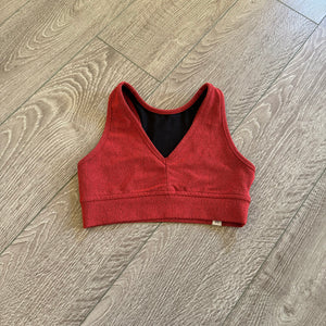 Five Dancewear, Airbrush Racerback Top in Rust Red, YL Child 7/8