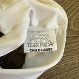 Tiger Friday, High Drama Crop Top in White, CL Child 8/10 - Final Sale