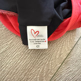 Oh La La, Mesh Detail Low Back Leotard in Coral, Child 6/7 - Final Sale