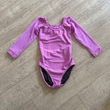 Five Dancewear, Mesh Sleeves Mesh Back Leotard in Lavender Purple, Child 12/14 - Final Sale