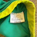 Tiger Friday, 13 Reversible Crop Top in Spring Green, CXL Child 10/12- Final Sale