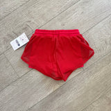 Purple Pixies, Fame Shorts in Red, CS Child 6/7