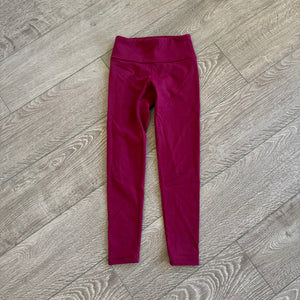 Purple Pixies, Back to Basic Leggings in Wine Red, CS Child 6/7 - Final Sale