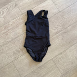 Five Dancewear, Mesh Back Leotard in Black, YL Child 7/8 - Final Sale
