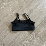 Weissman, Black Adjustable Cami Bra Top, CS 6