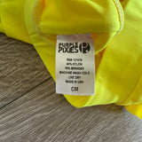 Purple Pixies, Olivia Ruffle Top in Neon Yellow, CM Child 8/10 - Final Sale