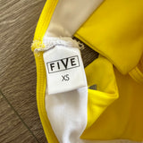 Five Dancewear, Motiv8 Bra in Yellow White, AXS Women's 0/2