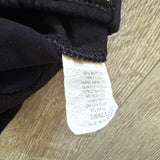 Jo+Jax, Ruffle Shoulder Crop Top in Black, AS Women's 2/4 - Final Sale