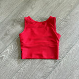 Tiger Friday, Quattro Crop Top in Red Blue, CL Child 8/10 - Final Sale