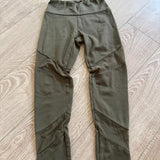 Purple Pixies, Mesh Detail Crop Top and Leggings Set in Olive Green, CM Child 8/10 - Final Sale