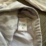 Five Dancewear, Forward Long Sleeves in White Zebra, YL Child 7/8 - Final Sale