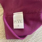 Five Dancewear, Ribbed Biker Shorts in Purple, AS Women's 2/4