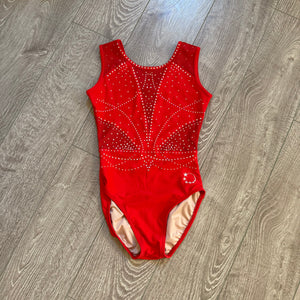 Little Stars, Glory Red Lycra Leotard, AXS Women's 0/2