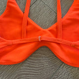 Tiger Friday, Ruth Bralette in Firebird Orange, AXS Women's 0/2 - Final Sale