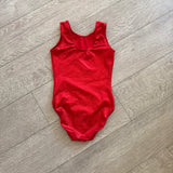 GK Elite, Shiny Bright Red Leotard, CL Child 8/10 - Final Sale