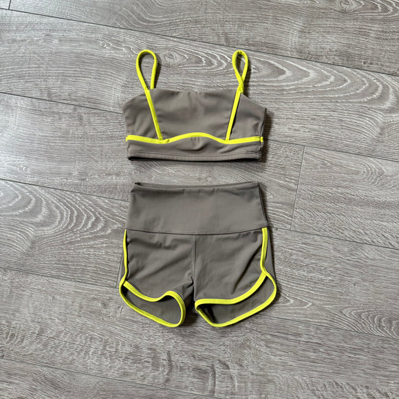 Tiger Friday, Finn Crop Top and Shorts Set in Baja, CL Child 8/10 - Final Sale