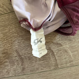 GK Elite, Suni Lee Fairy Dust Burgundy Leotard, CM Child 7/8 - Final Sale