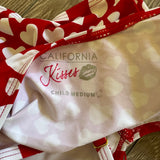 California Kisses, Ruffles and Hearts Ireland Leotard in Red and White, CM Child 7/8