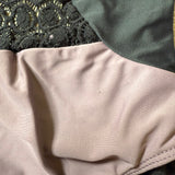 Five Dancewear, Open Back Lace Detail Leotard in Black Purple, YL Child 7/8 - Final Sale