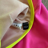 Jo+Jax, Revolve Unitard in Hot Pink and Yellow, AXS