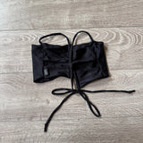 Tiger Friday, Viva Crop Top in Black, AS Women's 2/4 - Final Sale