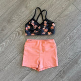 Oh La La, Floral Top and Peach Shorts Set, CS Child 4/5