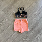 Oh La La, Floral Top and Peach Shorts Set, CS Child 4/5