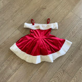 Art Stone, Velvet Red White Christmas Costume, CM 7/8