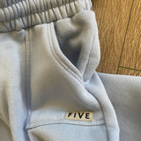 Five Dancewear, Y2K Sweatpants with Pockets in Beach Day Blue, YM Child 5/6