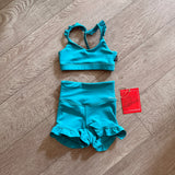 Tiger Friday, Filly Bootie Shorts in Macaw Teal, CM Child 6/8
