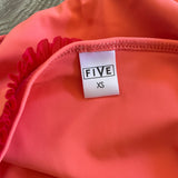 Five Dancewear, Energy Ruffle Brief in Coral Peach, XSA Women's 0/2