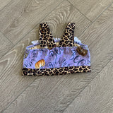 IzzyWear, Leopard Ruffles Boo Pumpkins Top in Purple, Child 8 - Final Sale